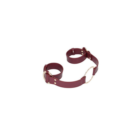 Halo Handcuff With Connector by Shots Toys - Cuffs and Restraints