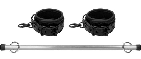 Ouch Luxury Spreader Bar Bondage Spreader by Shots Toys - Spreaders and Hangers