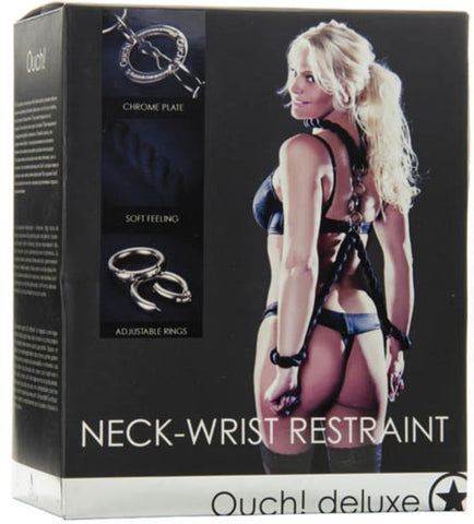 OUCH! Neck Wrist Restraint by Shots Toys - Cuffs and Restraints