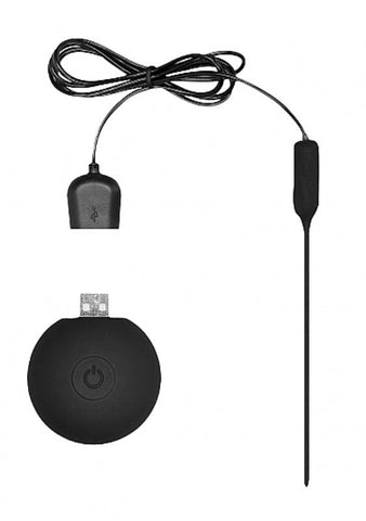 Ouch Silicone Rechargeable Vibrating Plug With Control - Penis Plugs