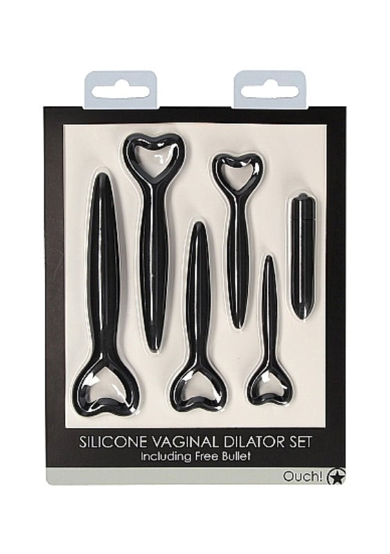 OUCH! Silicone Vaginal Dilator Set - Black - - Dental and Clinical