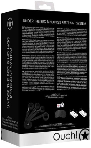 Ouch Under The Bed Binding Restraint Kit by Shots Toys - Cuffs and Restraints