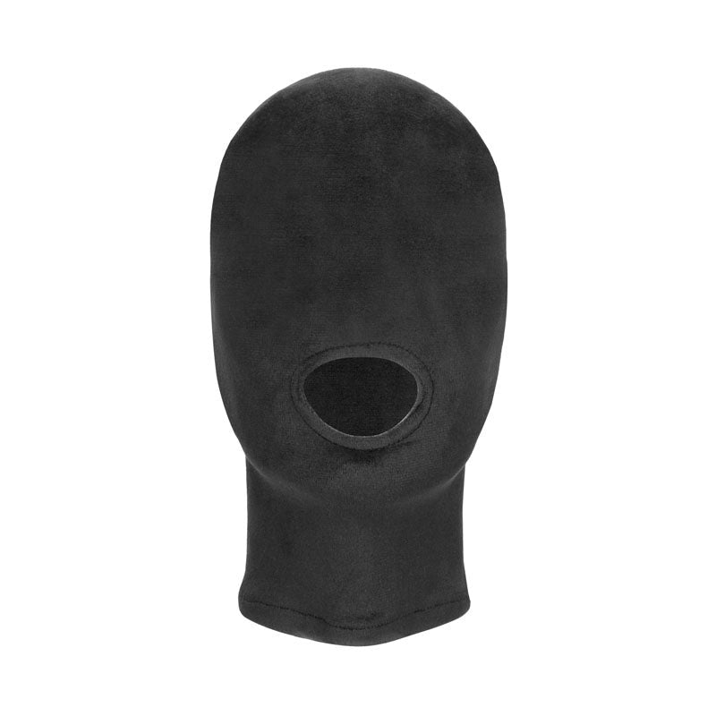 OUCH! Velvet & Velcro Mask with Open Mouth - - Masks And Blindfolds