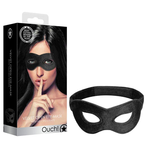 Velvet & Velcro Open Eye Mask by Shots Toys - Masks And Blindfolds