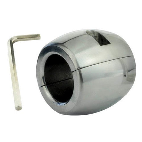 Oval Ball Steel Stretcher Weights by Hells Couture - Ball and Cock Toys