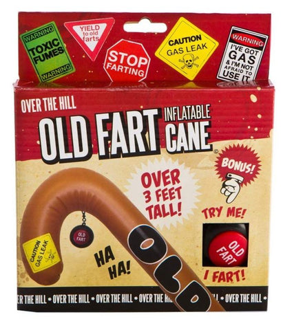 Over the Hill Old Fart Inflatable Cane by Big Mouth Toys - Bachelorette and Bucks