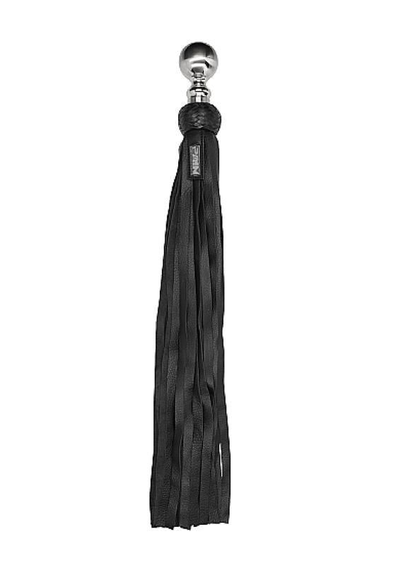 Pain Heavy Metal Ball Flogger Softy Leather - - Whips And Crops