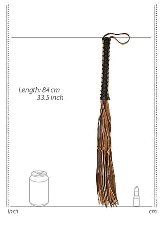 Medieval Stylish Whip with 12 Tails by Shots Toys - Whips And Crops