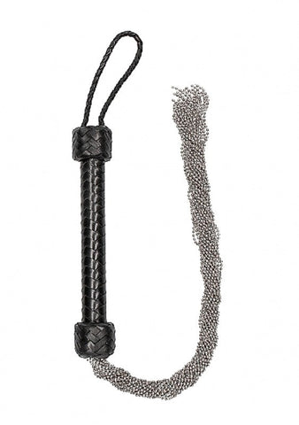 Pain Silver Ball Chain Flogger by Shots Toys - Whips And Crops