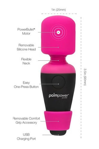 Palm Power Pocket Body Wand by BMS Factory - Body Wands