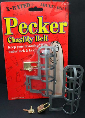 Pecker Chastity Belt 40 inches by Hua Novelties - Bachelorette and Bucks