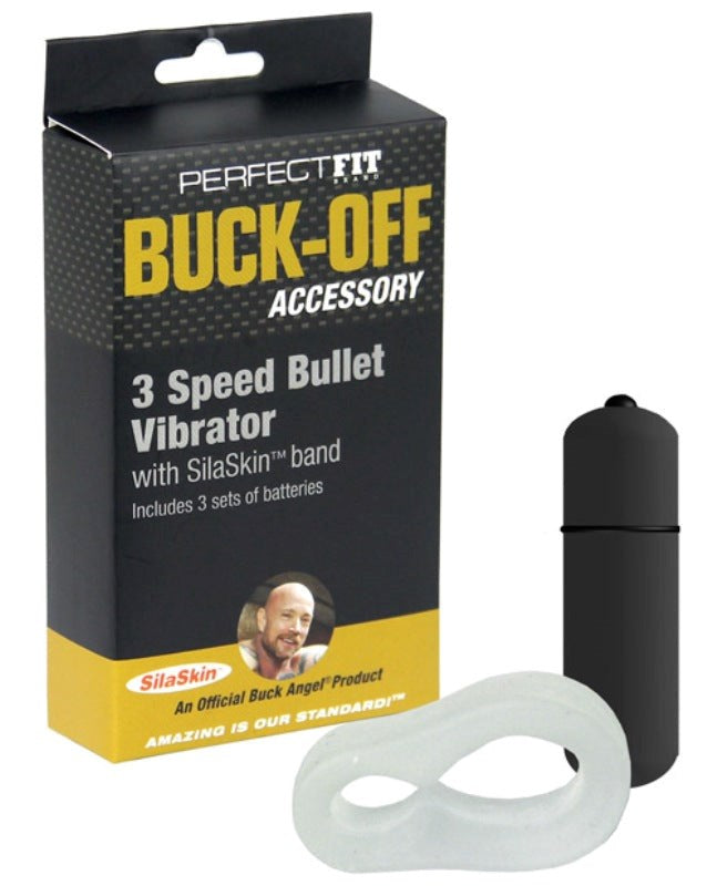 Perfect Fit Buck-Off 3 Speed Bullet Vibrator - - Bullet Vibrators