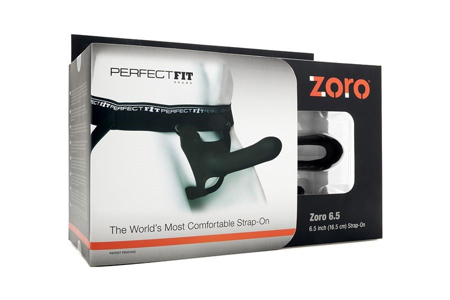 Perfect Fit Zoro 6.5 Inches Black - - Strap On Sextoys