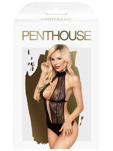 High-Neck Keyhole Playsuit by Penthouse Lingerie - Babydolls and Chemises