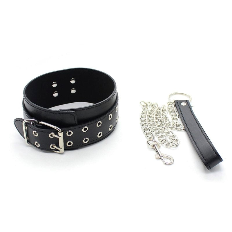 Pins Buckle Collar With D-Ring - - Collars And Cuffs