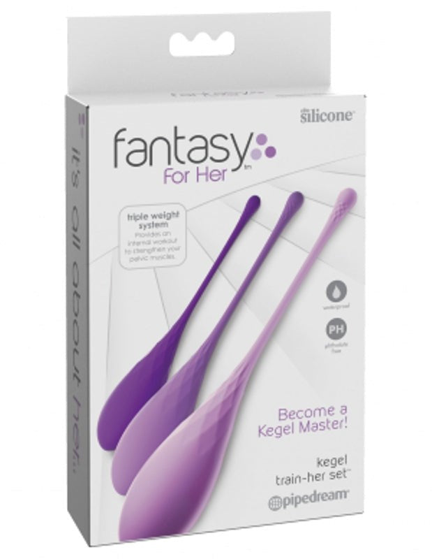 Pipedream Fantasy for Her Kegel Train-Her Set - - Anal Beads and Balls