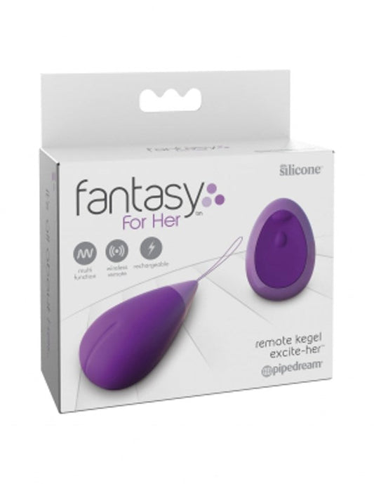 Pipedream Fantasy for Her Remote Kegel Excite-Her - - Love Eggs and Kegel Exercisers