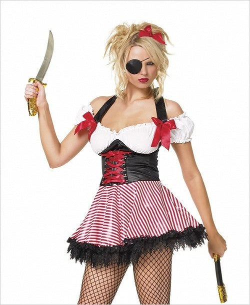 Pirate Wench Sexy Adult Costume - - Fancy Dress Ups