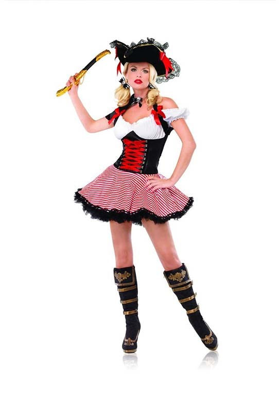 Pirate Wench Sexy Adult Costume - - Fancy Dress Ups