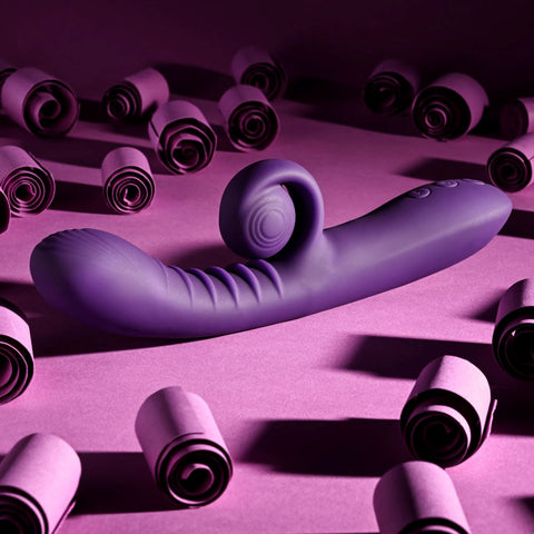 Playboy CURLICUE USB Rechargeable Rabbit Vibrator - Rabbit Vibrators