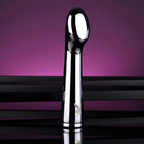Playboy Pleasure SWOON USB Rechargeable Vibrator - Metal Vibrators