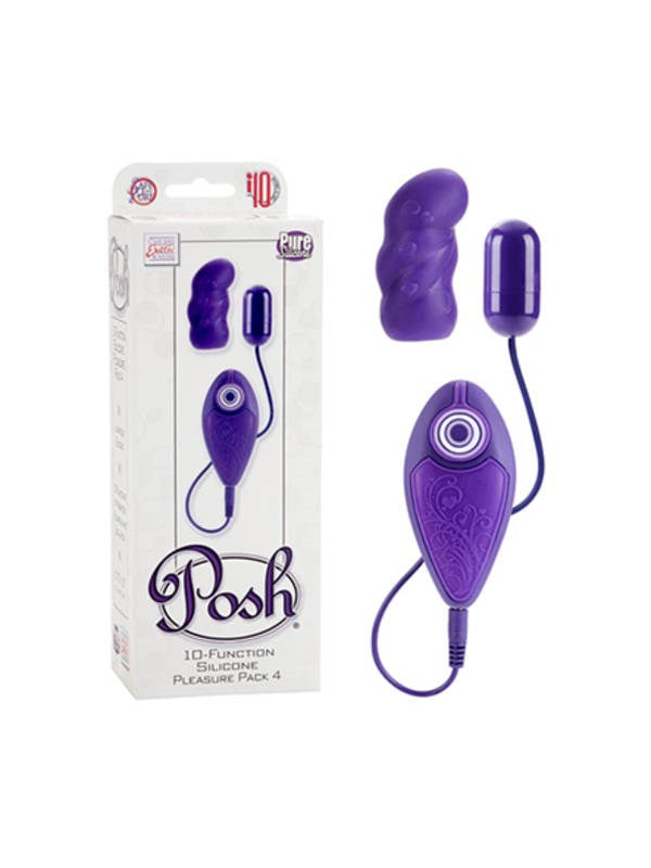 Posh 10 Function Silicone Pleasure Pack 4 - - Silicone Vibrators