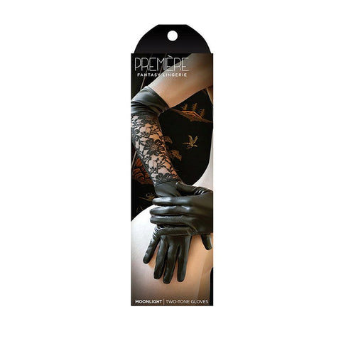 Premiere Moonlight Two Tone Gloves Leather - Wigs and Gloves