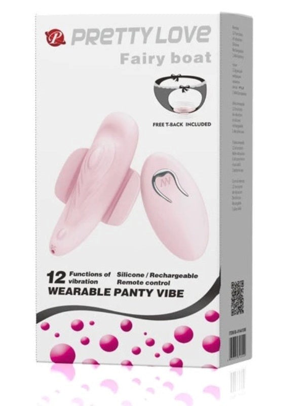 Pretty Love Fairy Boat Wearable Panty Vibe - - Remote Control Vibrators