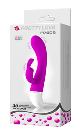 Pretty Love Freda Rechargeable Rabbit Vibrator by Baile - Rabbit Vibrators