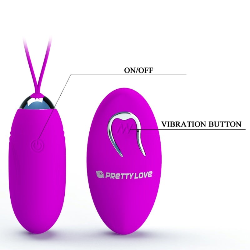 Pretty Love Jenny Wireless Remote Vibrating Egg - - Love Eggs and Kegel Exercisers