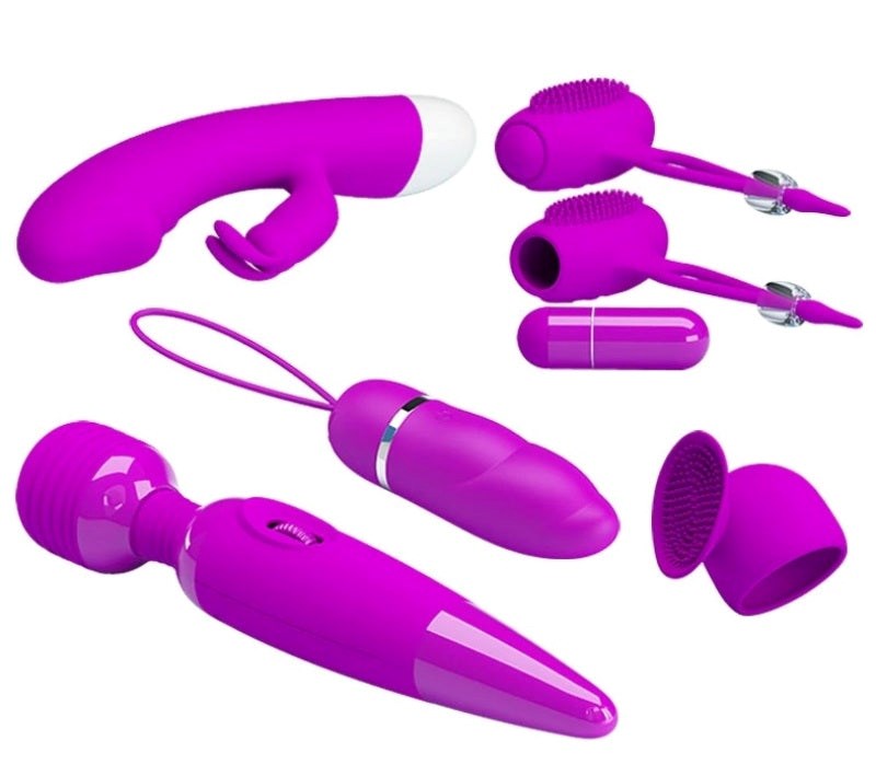 Pretty Love Purple Desire 5-piece Kit - - Breast and Nipple Toys