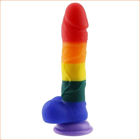 Pride Rainbows Textured Dildo by BDStyle - Realistic Dildos