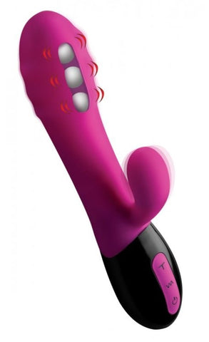 Pulsette 7X Pulsating Silicone Vibrator by XR Brands - Rabbit Vibrators