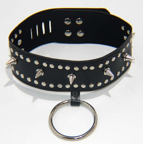 Punk Vegan Spiked Collar Heavy by BDStyle - Collars and Leads