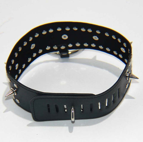 Punk Vegan Spiked Collar Heavy by BDStyle - Collars and Leads