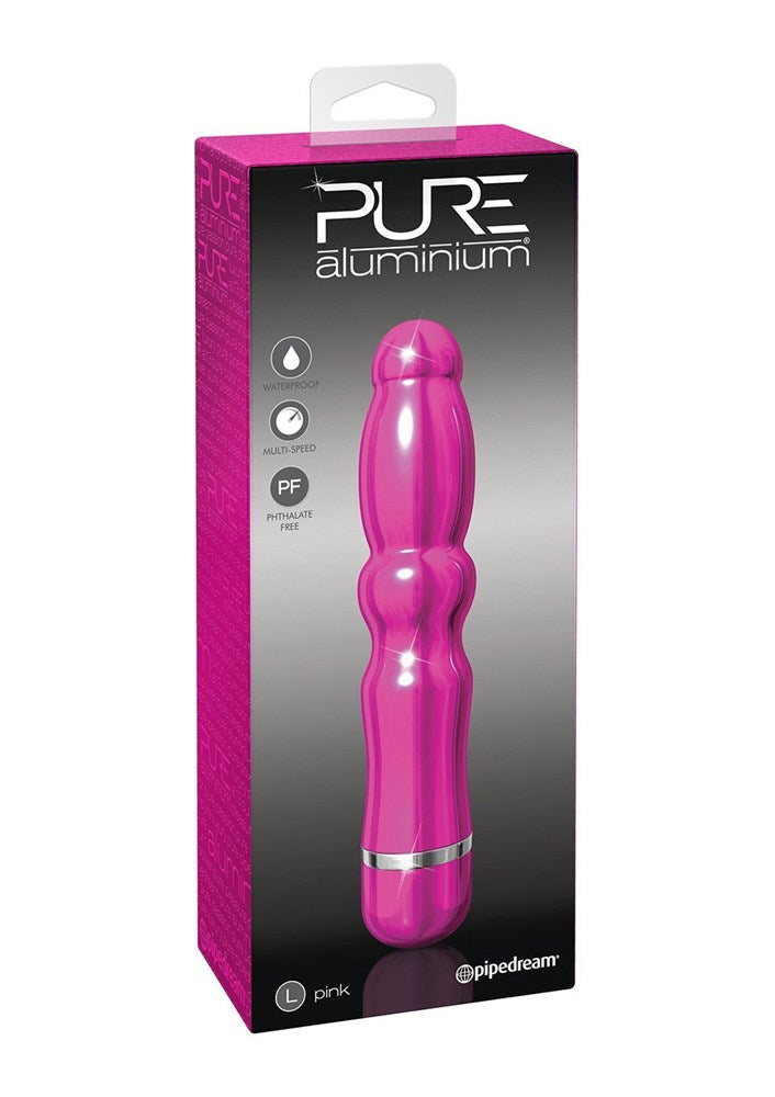 Pure Aluminium Pink Large - - G-Spot Vibrators