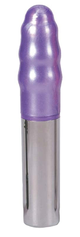 Purple Waterproof Ultra 7 Pearl Ribbed Massager - - Waterproof Vibrators