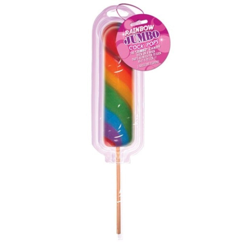 Rainbow Jumbo Candy Cock Pop - - Sex Games, Coupons and Tricks