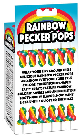Rainbow Penis Shaped Pecker Pops by Pipedream - Sex Games, Coupons and Tricks