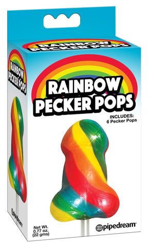 Rainbow Penis Shaped Pecker Pops by Pipedream - Sex Games, Coupons and Tricks