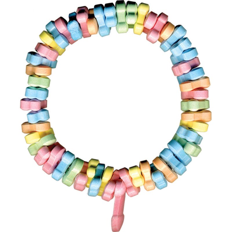 Rainbow Penis Candy Necklace - - Bachelorette and Bucks