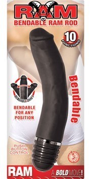 Ram Bendable Ram Rod Vibrating Dildo by Nasstoys - Vibrating Dildos