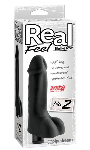 Real Feel Lifelike Toyz Vibrating Dildo No 2 by Pipedream - Realistic Dildos