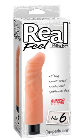Real Feel Lifelike Toyz No 6 Flesh Dildo by Pipedream - Realistic Dildos