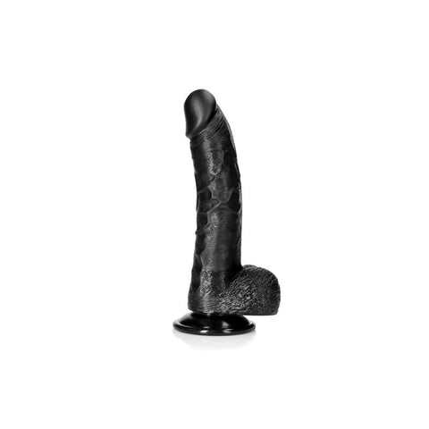 REALROCK Realistic Curved Dong with Balls 8'' Dong - Realistic Dildos