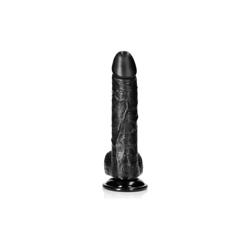 REALROCK Realistic Curved Dong with Balls 8'' Dong - Realistic Dildos