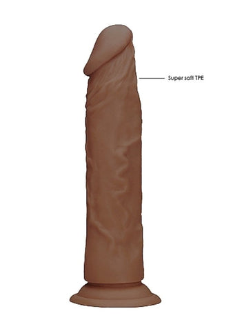 Realrock Skin Dildo Brown by Shots Toys - Realistic Dildos