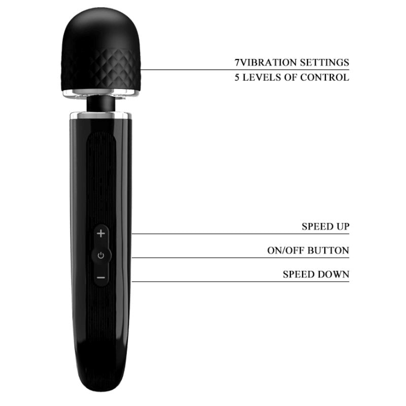 Rechargeable Massager Charming Massager Black - - Personal Massagers