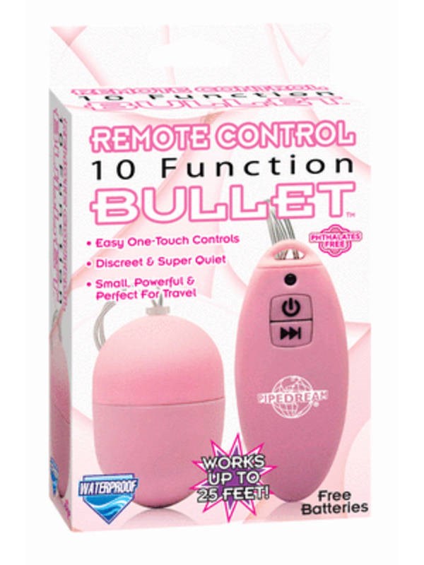 Remote Control 10 Function Bullet - - Remote Control Vibrators