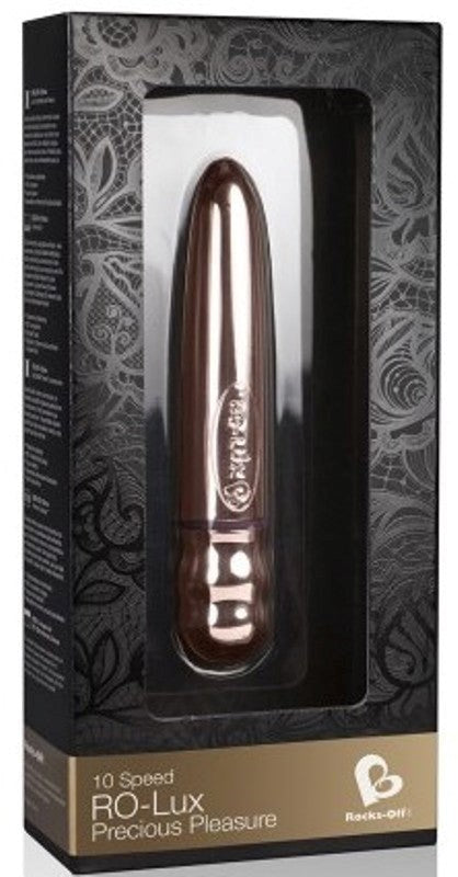 Rocks Off Ro-Lux 7 Speed Vibrator Rose Gold - - Waterproof Vibrators